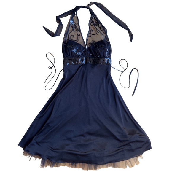 Teeze Me Mini Dress with Halter Straps - Picture 2 of 4